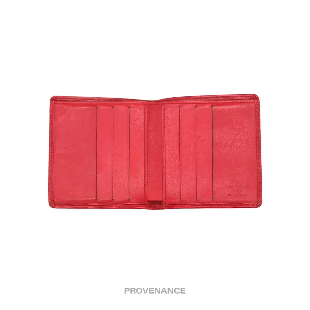 🔴 Louis Vuitton 6CC Bifold Wallet - Red Epi Leather